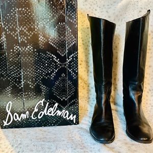 Sam Edelman Penny Leather Riding Boots - Size 9.5 wide calf